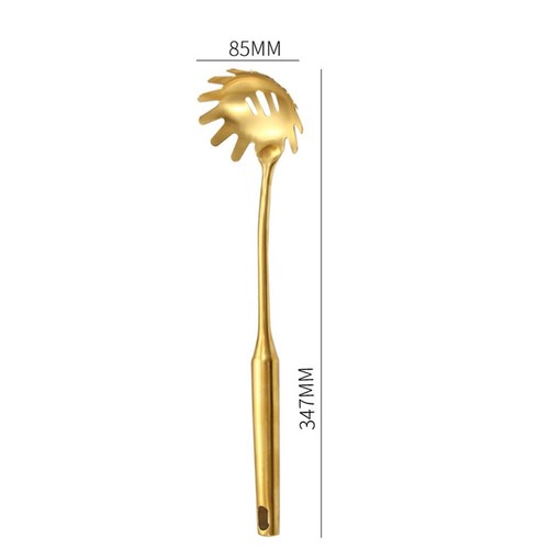 High Quality Kitchen Utensil Utensils Stainless Steel Gold Spoon Kitchen Utensil - Picture 2 of 24