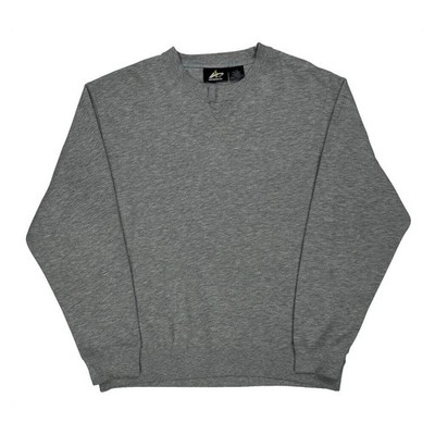 90S Blank Athletech Sweatshirt - Large Grau Baumwollmischung