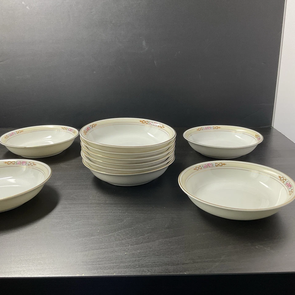 Juego de 10 cuencos de postre Noritake China Japón patrón Ansonia Foto 2 de 3