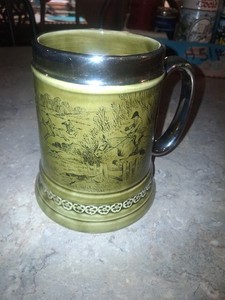 Vintage Hunting Scene Beer Mug, Lord Nelson Tankard Ware Staffordshire England