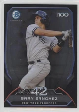 2014 Bowman Bowman's Top 100 Prospects Chrome Gary Sanchez #BTP-42