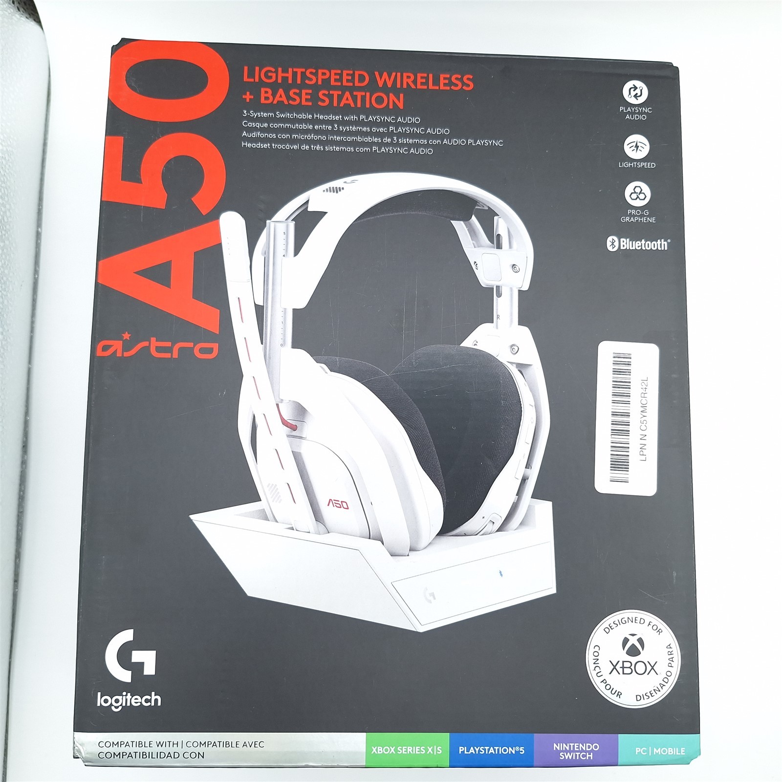 Logitech G Astro A50 Omni-Platform Wireless Gaming Headset + Base Station White