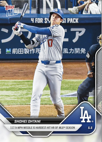 2025 Topps Now #145 Shohei Ohtani Fastest HR of the 2025 Season (117.9 MPH)