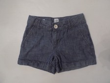 Girl's Blue Gap Kids Shorts Size 6 Regular Pockets Zip Up