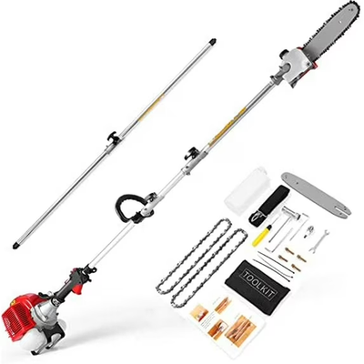 #ad #ad 58CC Pole Saw Gas Powered 2 Cycle Pole Chainsaw Extendable Cordless Tree Trimmer $179.99
