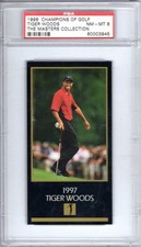 1998 Champions of Golf Tiger Woods The Masters Collection PSA 8 NM-Mt 1997