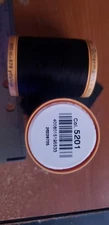 2ea Rolls Gutermann  Cotton Thread #5201 Black Made in Greece 876 yds