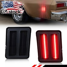 2x Smoked Red Led Rear Side Marker Lights For 1973-1977 Sprint El Camino Malibu 2x Smoked Red Led Rear Side Marker Lights For 1973-1977 Sprint El Camino Malibu
