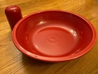 Fiestaware - 12 1/2" Pasta Serving Bowl and Cheese Shaker in Scarlet (excellent)