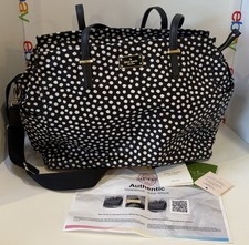 Kate Spade Kaylie Polka Dot Tote Diaper Baby Bag Work Satchel W/Authentic Certif