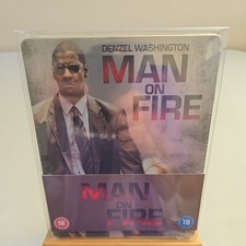 MAN  ON  FIRE  BLU-RAY  STEELBOOK  BRAND  NEW, PLUS  BRAND  NEW  PROTECTOR  CASE