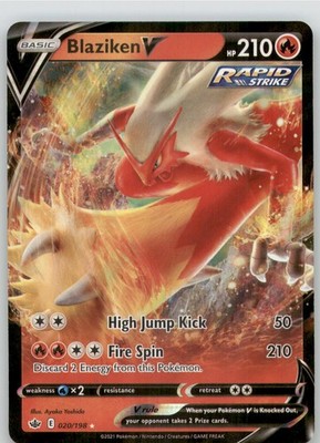 Blaziken V Holo Ultra Rare SWSH06: Chilling Reign 020/198 NM