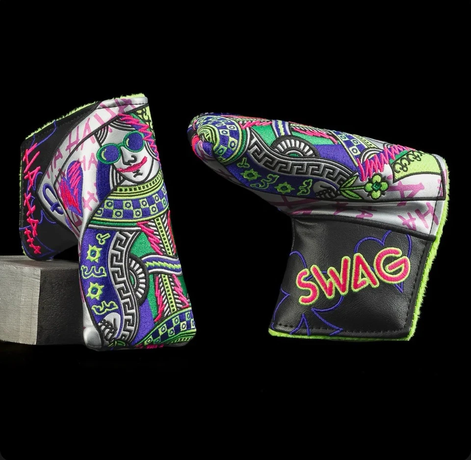 NEW Swag Golf Defaced Queen Blade Putter Cover - Image 2 of 2
