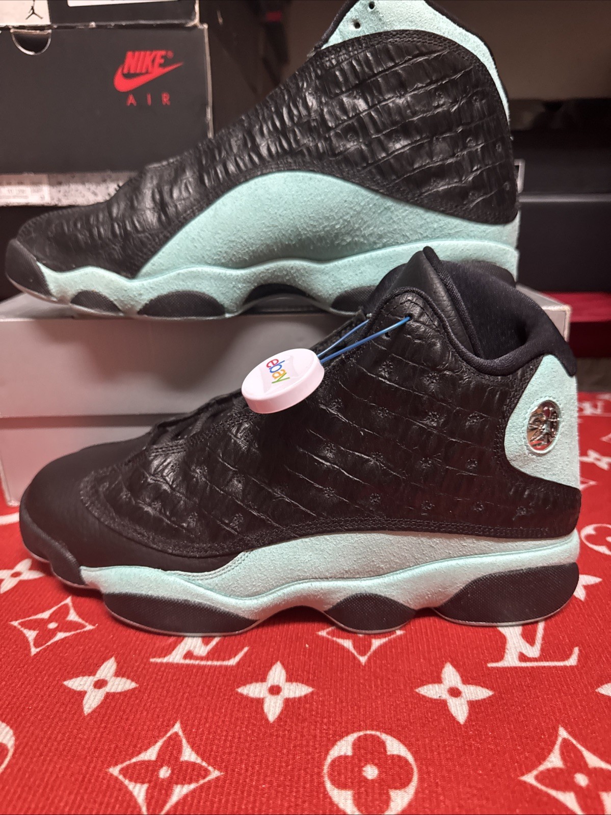 SAOLA Jordan 13 retrò nero isola verde taglia 11 5