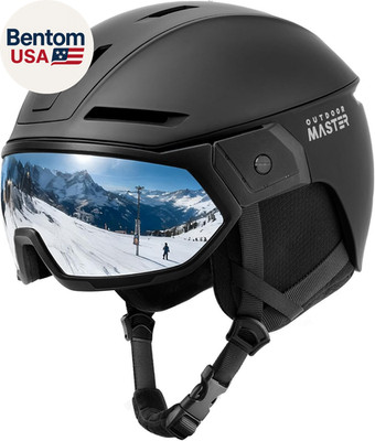 M size - Snowboarding Helmet with Ski Goggles, Ski Helmet and 2-In-1 Visor Goggl