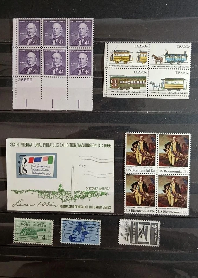 United States Stamp Collection Numbered Blocks, Blocks, Strips, Pairs, & Stamps - Image 2 of 4