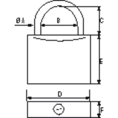 PLASTIMO PADLOCK LONG BRACKET 40MM 17580