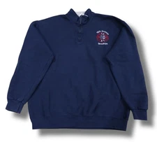 Vintage Y2K FDNY XXL Fire Department Brooklyn 18th Avenue 1/4 Zip Sweatshirt