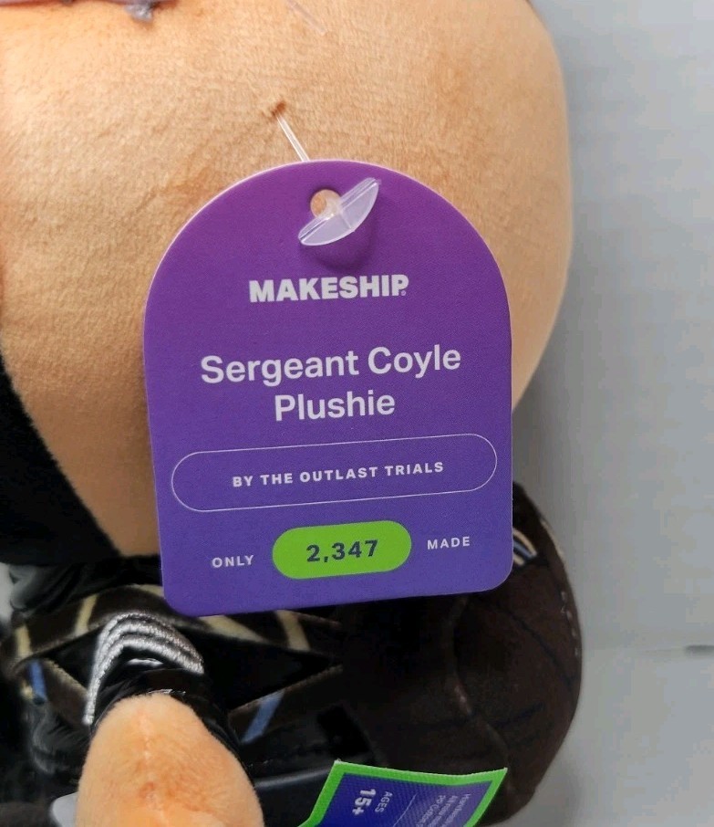 Makeship Sergeant Coyle Plushie By The Outlast Trials Indie Game Plush ...