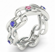 Natural Certified Montana Multi Color Sapphire Gemstone Women's Ring 925 Silver