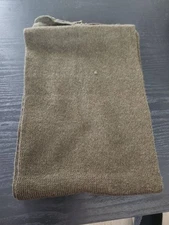 GENUINE U.S MILITARY ISSUE WOOL SCARF OD GREEN ARMY G.I DLA # NEW NOS 1989 Dated