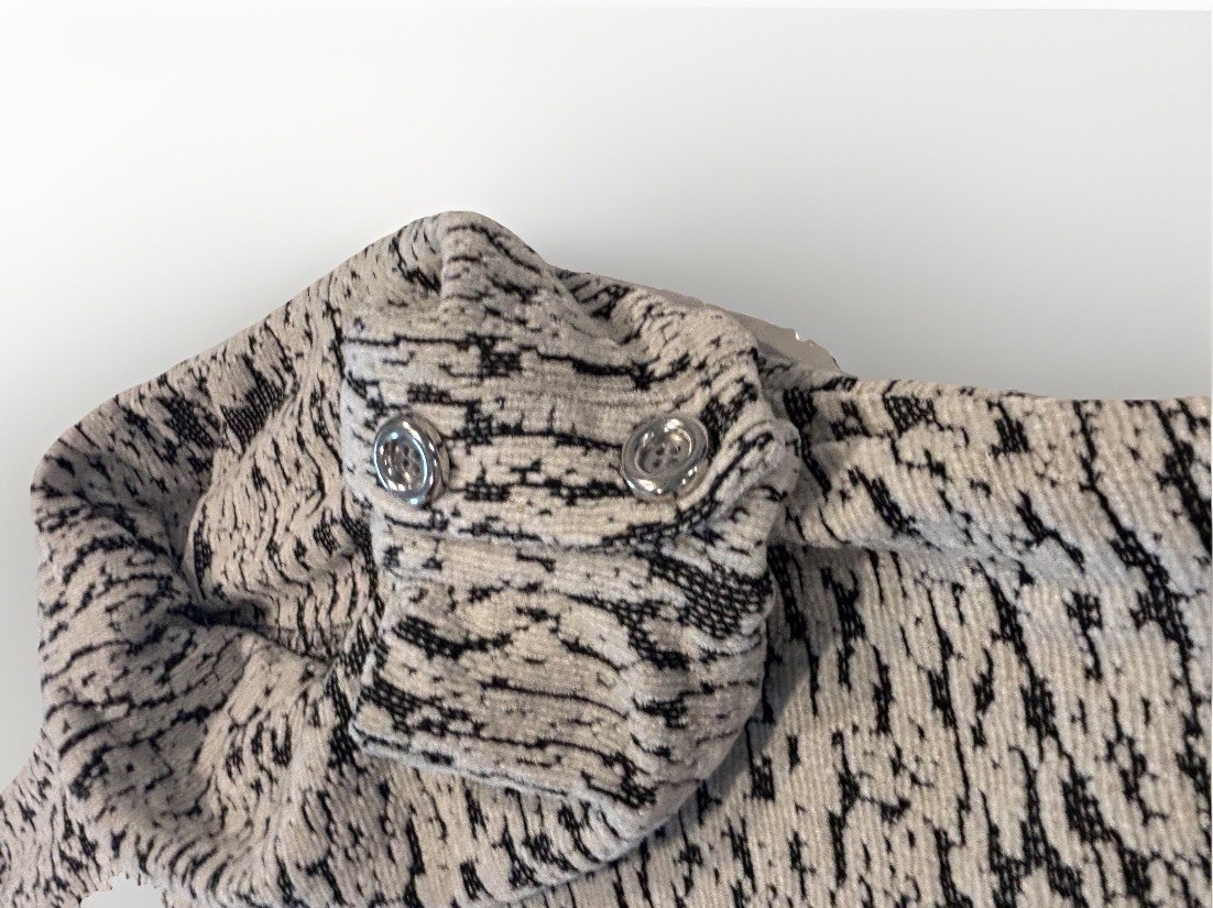 Ruby Rd Sweater Split Cowl Neck with Buttons 3/4 … - image 3