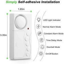 Freezer Door Alarm When Left Open, 3/15/30/60 Seconds Adjustable Delay