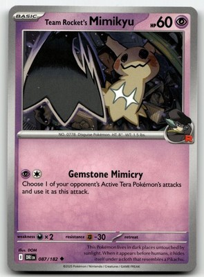Team Rocket's Mimikyu Destined Rivals 87/182