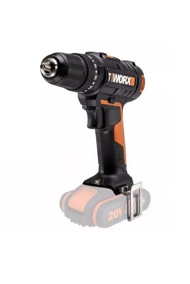 WORX WX370.9 18V (20V MAX) Cordless Combi Hammer Drill - BODY ONLY With Tool Bag - Image 2 of 4