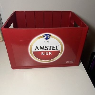 Amstel Bier Kunststoff 24 Bierflaschenkiste mit Griff  