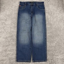 Southpole Red Tab Jeans Men s 36 VTG Y2K Baggy Hip Hop Skater Wide Leg Grunge
