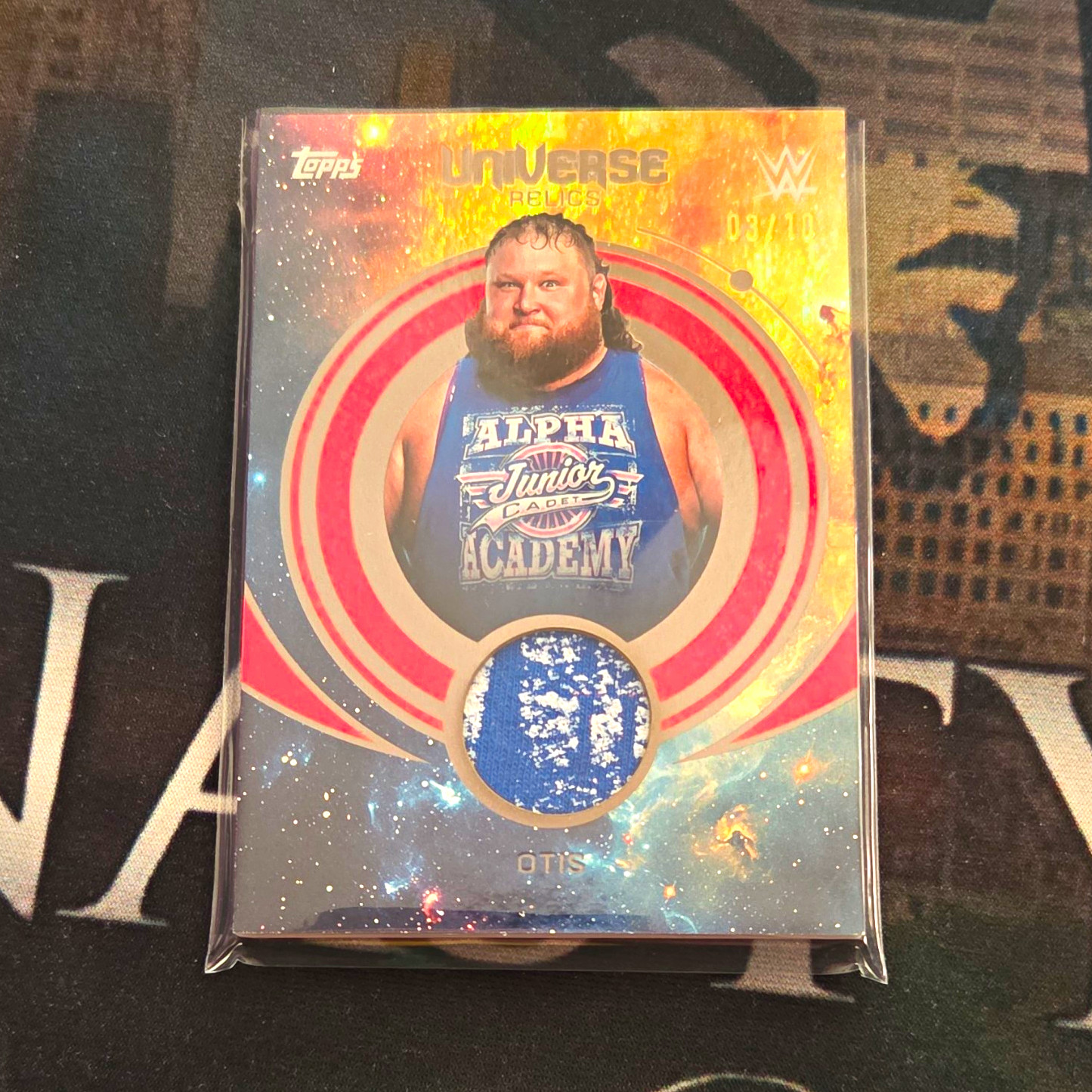 Topps WWE 2025 Universe Relics Otis UNR-OTI Relic Serial #03/10