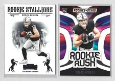 Brock Bowers 2024 Rookies & Stars- Contenders  RC's  (2) card lot