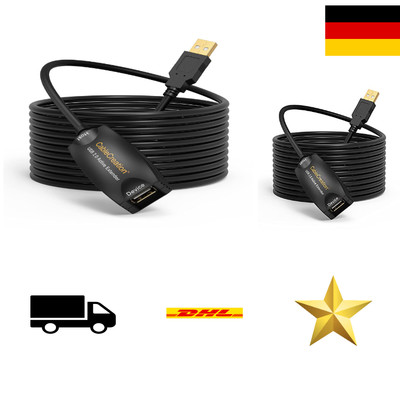 Vergoldetes USB 2.0 Extender | 5M Länge | Oculus Rift kompatibel