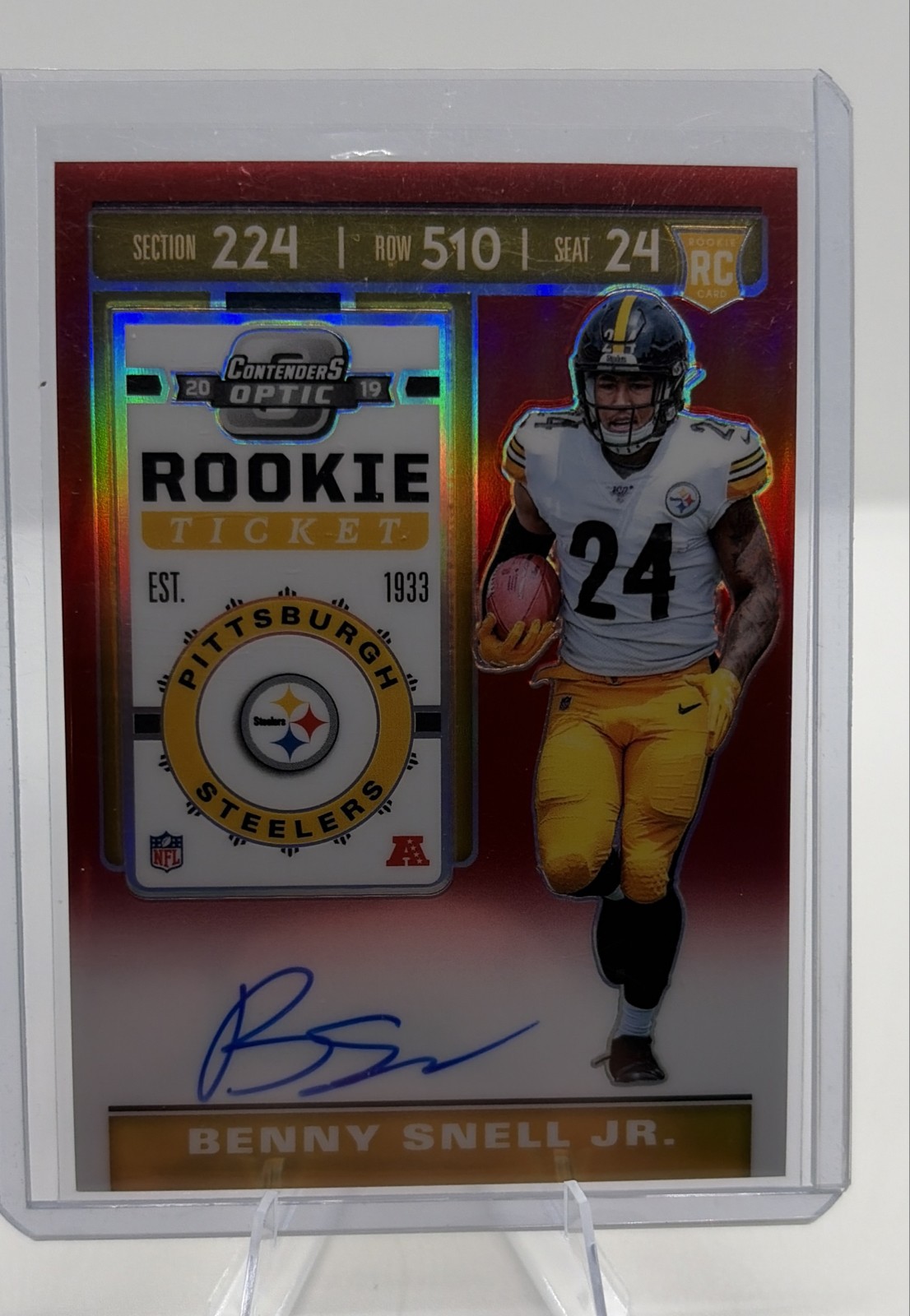 Benny Snell Jr. Panini Contenders Optic #104 Red