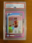 2024 Panini Donruss -  Jayden Daniels #389 Optic Preview Pink Prizm (RC) PSA 10