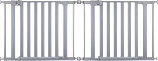 Baby Gate, Adjustable 29"-38" Wide, Pressure Mount  Walk through Door  Silver