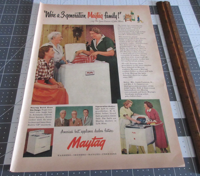 #ad #ad 1951 MAYTAG Master Washer Washing Machine Laundry Appliance Vintage Print AD $6.79