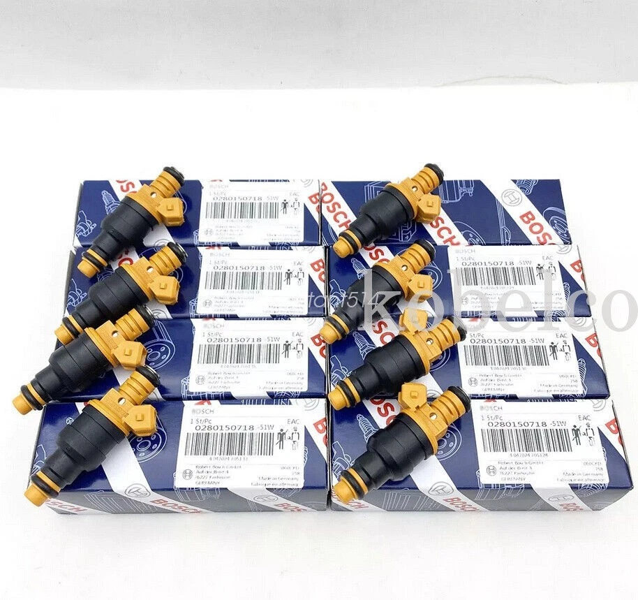 8x Inyectores de combustible originales BOSCH Upgrade para Ford F150 F250 F350 0280150718 Foto 2 de 4
