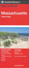 State Map of Massachusetts, Easy To Read!, by Rand McNally - 2022