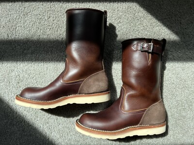 Nicks Boots x Zuriick Leo Brown Engineer/ Roper Boot 8.5D | eBay