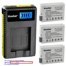 Kastar Battery LCD USB Charger for Canon LP-E8 LC-E8  Canon EOS Kiss X5 Camera