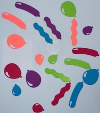   20 BALLOONS cardstock paper die cut embellishments ..