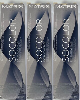 3 Matrix SOCOLOR PERMANENT Color 3 oz #508NA MED BLONDE NEUT ASH EXTRA COVERAGE