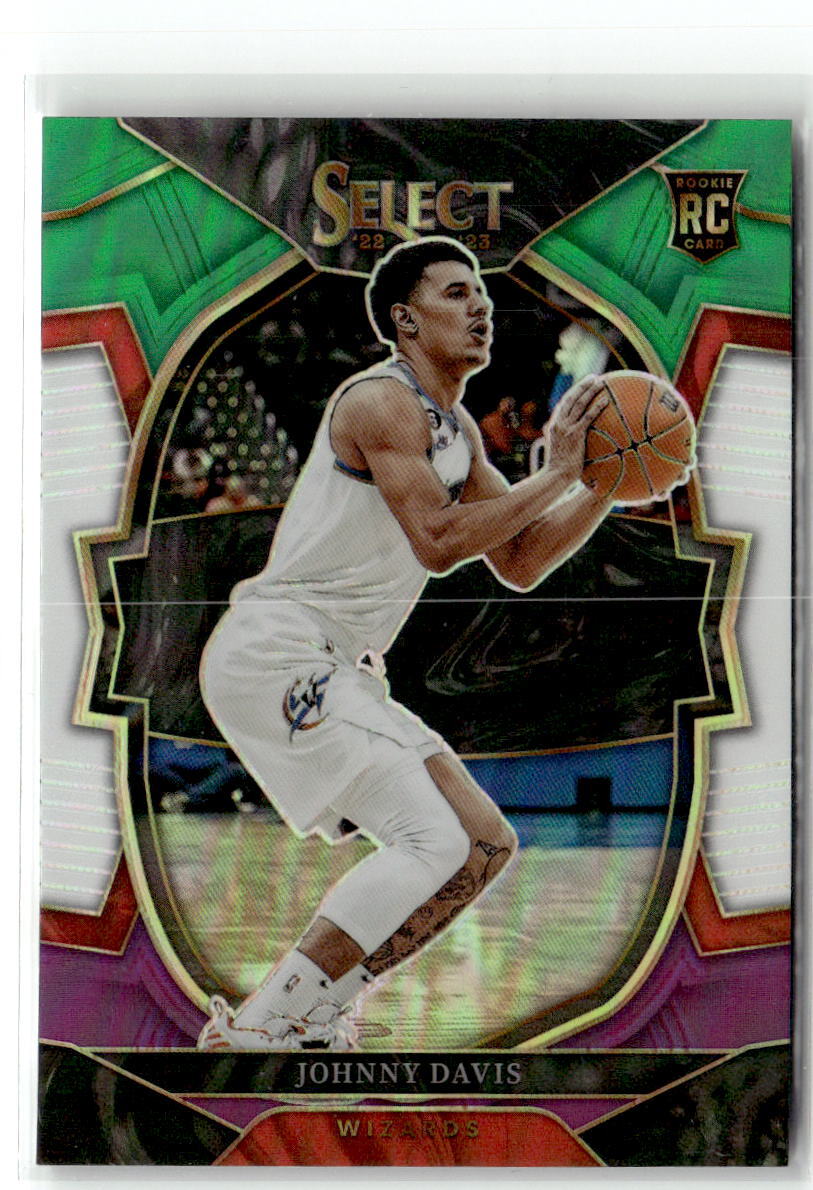 2022-23 Panini Select #100 Johnny Davis Green White Purple Prizms