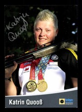 Katrin Quoo&szlig; Autogrammkarte Original Signiert Schie&szlig;en + A 165801