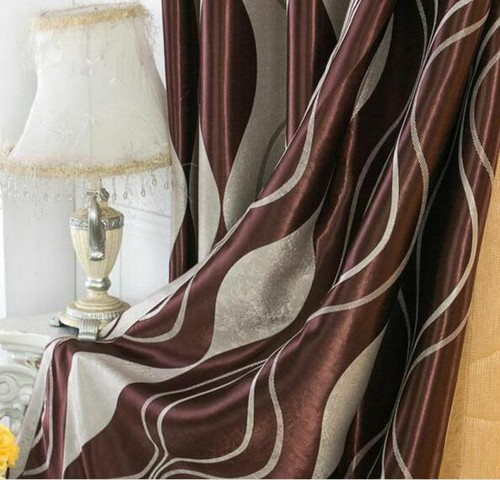 Geometrical Pattern Thermal Blackout Bedroom All Shade Cloth Curtain Blinds 1pc - Picture 27 of 27