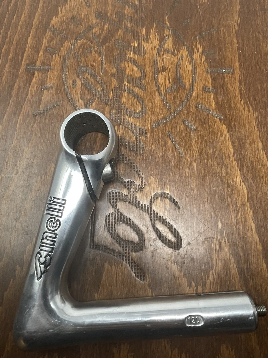 Vintage NOS Cinelli avec panto noir XA tige plume argent 120 mm