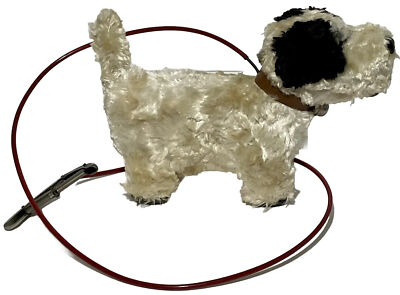 #ad Vintage Mechanical Walking Barking Black Dog Toy Japan Manual Spring Trigger G $16.99