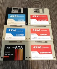 AKAI MPC 2000 OS v1.72  OS v1.7  3 AKAI SOUND DISKS  808 SOUND DISK. LOT OF 6